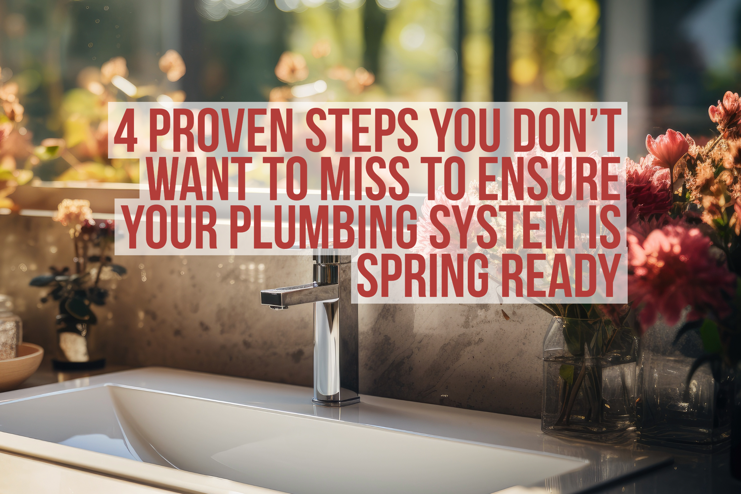 Steps to making sure your plumbing system is spring-ready.